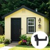 lasuroa 2pcs Storage Shed Hooks for Suncast, Black V and