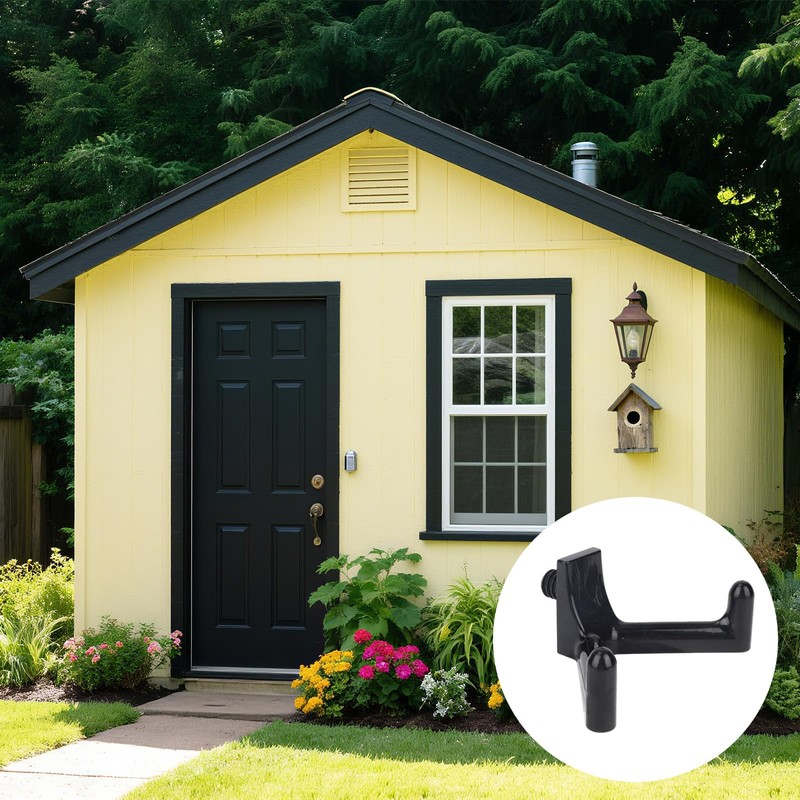 lasuroa 2pcs Storage Shed Hooks for Suncast, Black V and
