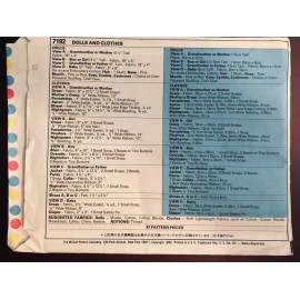 McCall's VTG MCCALL'S 7192 DOLLHOUSE DOLLS & CLOTHES  Mom Dad Kids Grandparent Uncut FF