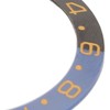 Ceramic Watch Bezel Insert 38mm Blue Black Base Gold Digit
