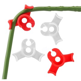 TAXTYHRE Plant Bender, 40 Pieces Plant Training Clips, Low Stress Training Clips, Plant Bender, Plant Trainer for Low Load, Plant Growth Bender, Plant Bender Clips (Red + White)