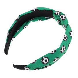 OATIPHO Football Headband Non-slip Design Twisted Knot Hairband for Game Day Stylish Soccer Accessory for Sports Fans and Athletic Wear