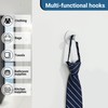 SAYAYO White Hooks for Hanging, Self Adhesive Hooks Coat Hook