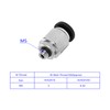 M METERXITY 5pcs Push in Quick Fitting Straight Union Adapter