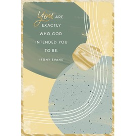 DaySpring - Tony Evans - Birthday - Exactly Who God Intended - 3 Premium Cards (U1038)