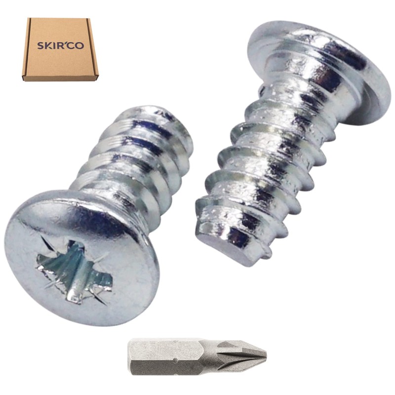 SKIR'CO (Pack of 30) Zinc Plated Euro Screws 6.0 x