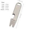 Titanium Mini EDC Pry Bar, Mini Crowbar, Multi-tool Scraper Opener,