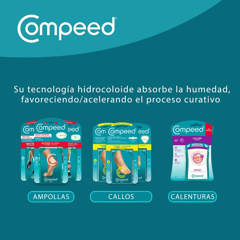 COMPEED 198102.8 Callos Continuous Hydration Pack of 6 Plastic