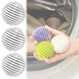 I'm so happy Laundry Balls, Dust, Laundry Balls, Front-Load, Machine Washable, Dryer Safe, Tangle-Free Set of 3