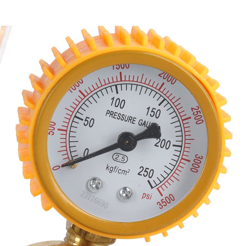 Argon Gas Regulator 0 To 3500psi Aluminum Alloy TIG Flow