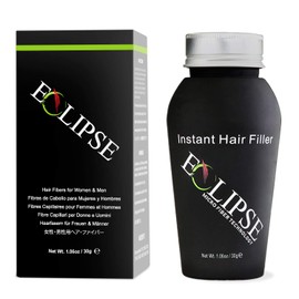 ECLIPSE Hair Fibres Medium Brown for Thinning Hair for Women & Men to Conceal Hair Loss in 15 Seconds - 100% Undetectable Hair Building Fibres, 30g