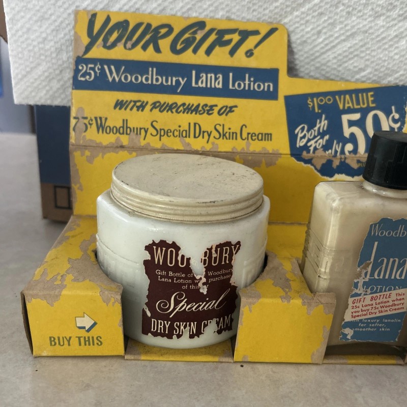 woodbury Vintage Woodbury Lana Lotion 1930s Gift Set Greek Key