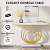 LITTLE TREE 41 inches Gold Console Entryway Talbe