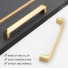goldenwarm 4 Pack 128mm Gold Wardrobe Handles Gold Handles Gold