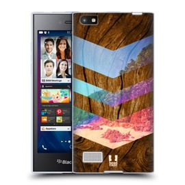 Head Case Designs Sea Side Nature Wood Prints Soft Gel Case and Matching Wallpaper Compatible with BlackBerry Leap