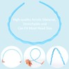 KIUEZIR 6pcs Colorful Thin Headbands with Teeth - Wavy Design,