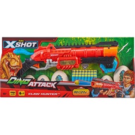 X-Shot Dino Attack Claw Hunter Foam Dart Blaster (24 Darts, 6 Eggs) by ZURU
