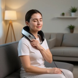 Handheld Neck Massager 400-4600rpm Variable Speed Chiropractic Therapy Body Shoulder Massage DeviceDefault: Default