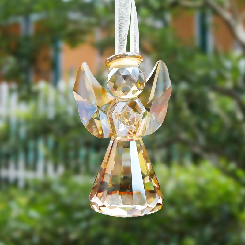 Crystal Angel with Star Figurine Gift for Women
