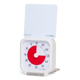 Time Timer 3" Visual Timer - 60 Minute Quiet Portable Countdown Timer for Kids, Teachers, Students, Adults - Helps Focus, Transitions, ADHD, Autism, Time Blindness - (Red & White)