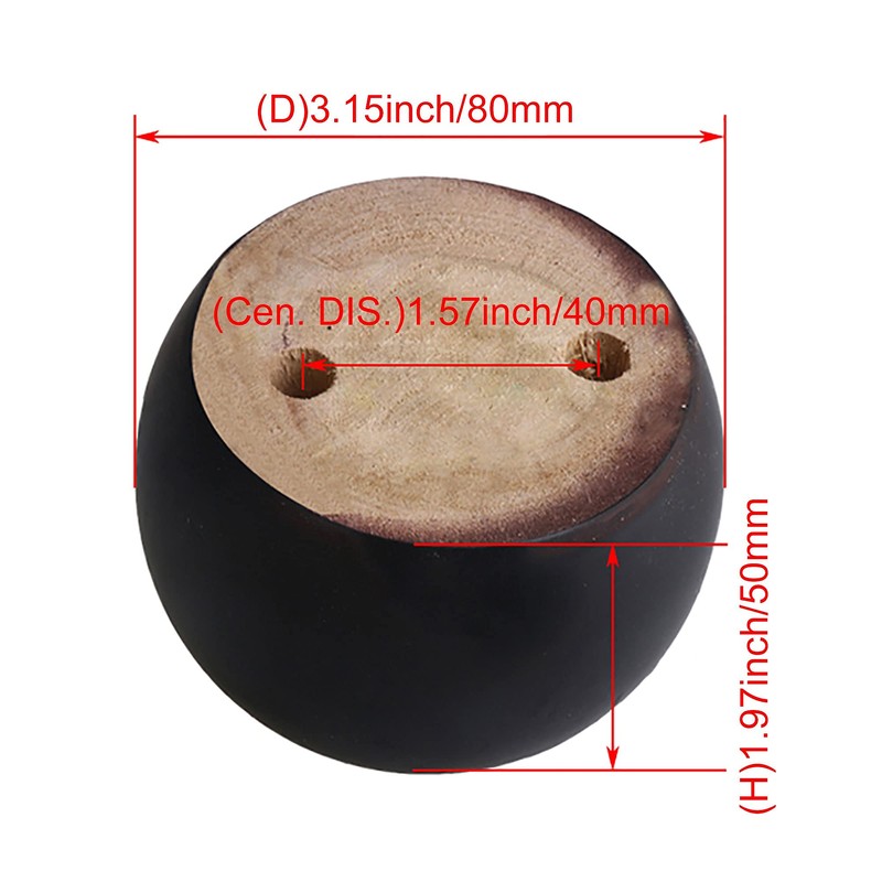 Black Wooden Furniture Legs