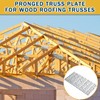 Shimeyao 10 Pcs 4x8 Inch Pronged Truss Mending Plates Galvanized