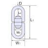 Himeji and Stainless Steel Swivel # 5 Call (5 mm)