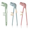 Kids Training Chopsticks, ChaLeeMOO Reusable Dinosaur Trainer Chopsticks Helper Set,