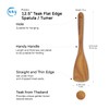 FAAY Teak Wooden Turner, Saute Paddle, Spatula, Compact - XL