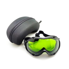 MCWlaser Laser Safety Glasses 1064nm 1080nm Glasses CE OD5+ Laser Safety Goggles 190-470nm & 800-1700nm for Fibre Laser Cleaning Welding UV Marking Diode ND:YAG Laser Absorption Type EP-8 Style 10