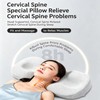 Memory Foam Cervical Pillow, Contour Design Relieves Neck Pain &