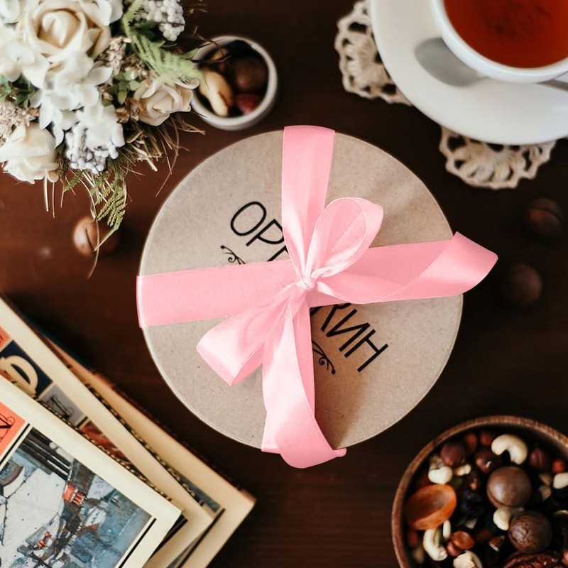 1pcs pale pink 1cm ribbon