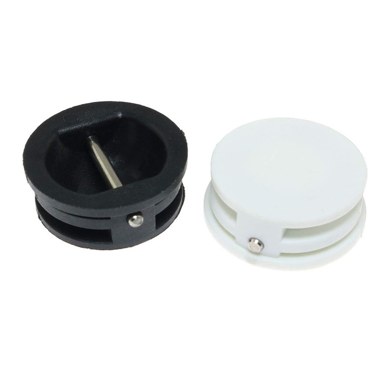 Pro Bamboo Kitchen 2pcs Surfboard Leash Plugs White and Black