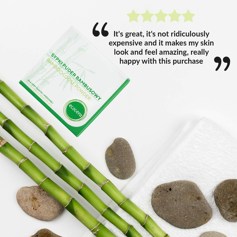 ECOCERA Loose powder bamboo, perfect for oily skin and combination