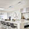 EDISLIVE Modern Dimmable LED Ceiling Light Curved 3 Light 22.5