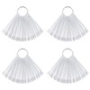 KRISMYA Set of 4 Total 200 Pcs Clear Nail Swatches
