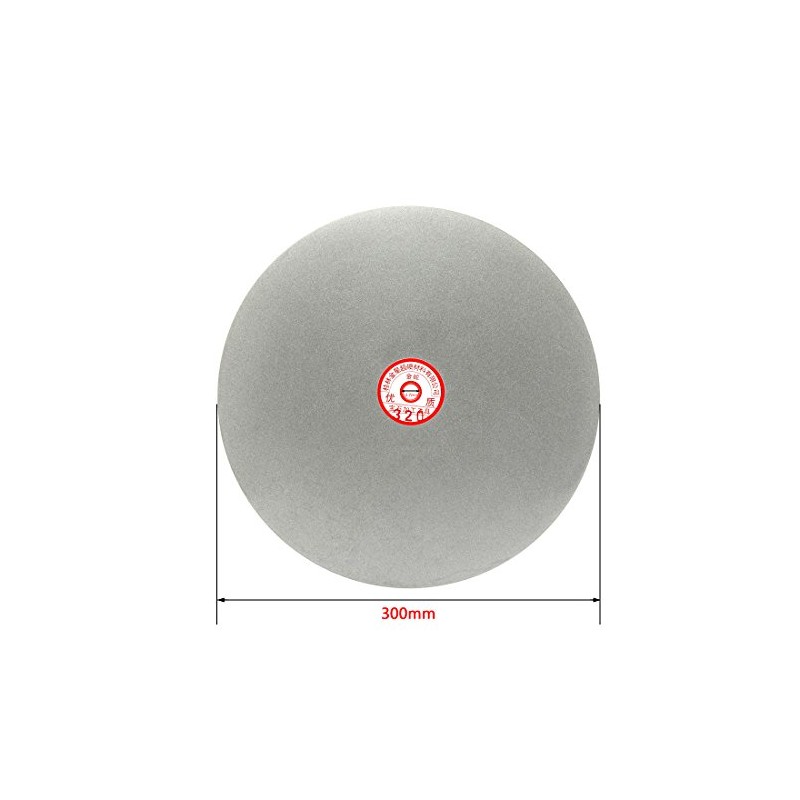 uxcell 300mm 12-inch Grit 320 Diamond Coated Flat Lap Disk