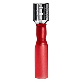 Install Bay HSRFD Heat Shrink Female Quick Disconnect Connector 22/18 Gauge .250, Red (100-Pack)