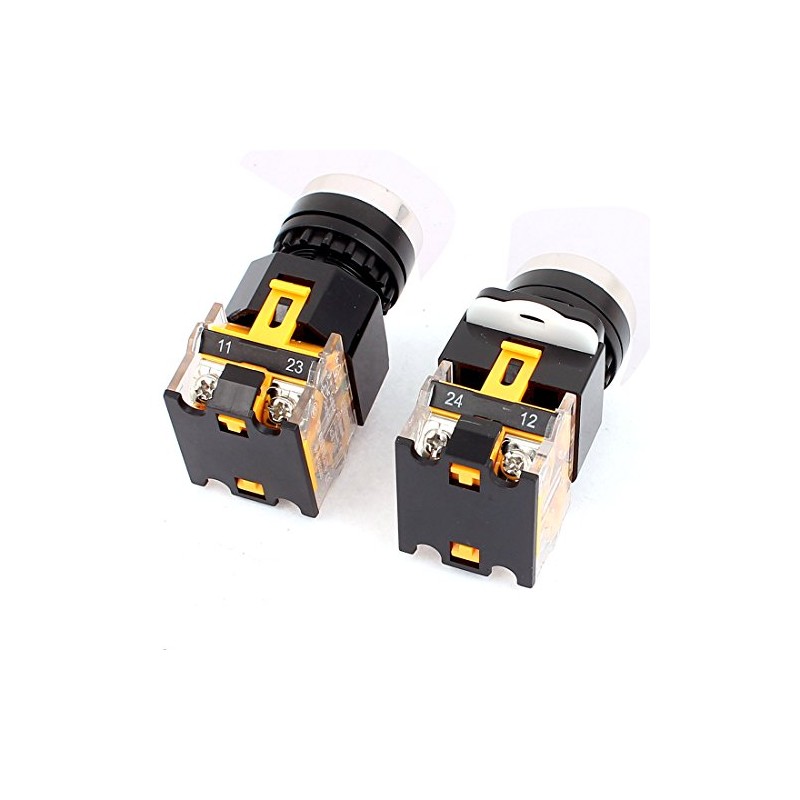 uxcell 1 Pair LA38/203 AC 400V 10A Momentary 1N0 1NC