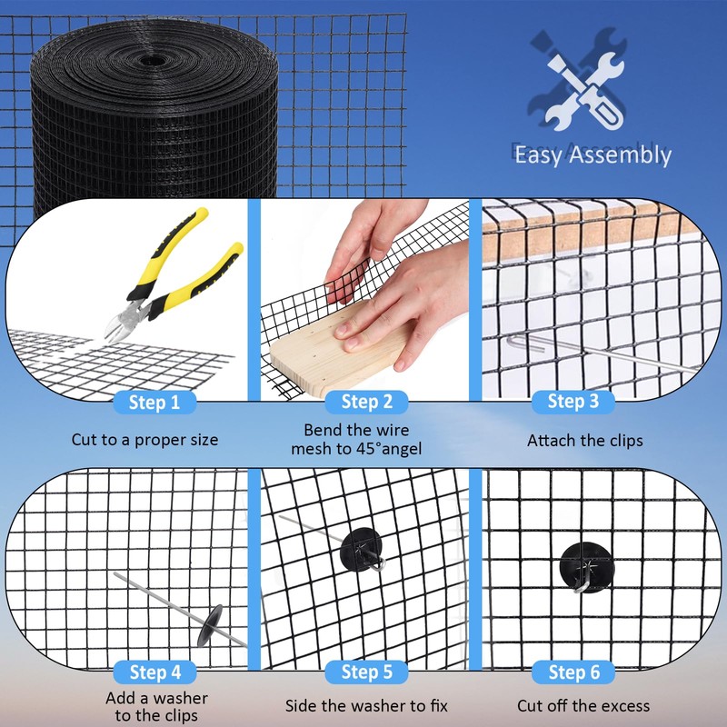 6in X 100ft Solar Panel Bird Guard 1/2 Inch Wire