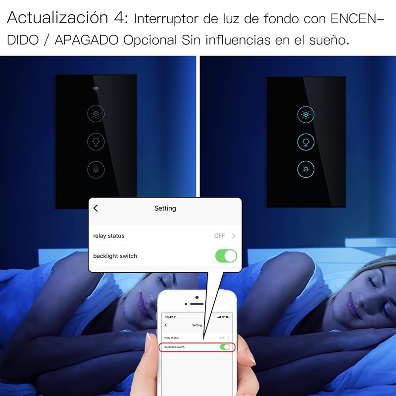 MoesGo WiFi RF Smart Light Dimmer Switch, Neutral Wire Required,