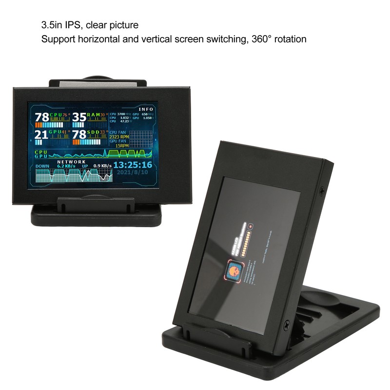 3.5in Computer Temp Monitor IPS USB Mini Screen AIDA64 PC