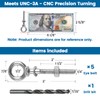 Muzata 5 Pack 1/4" x 2" Eye Bolt T316 Stainless