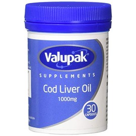 Valupak Cod Liver Oil Capsules High Strength 1000mg 30 Capsules