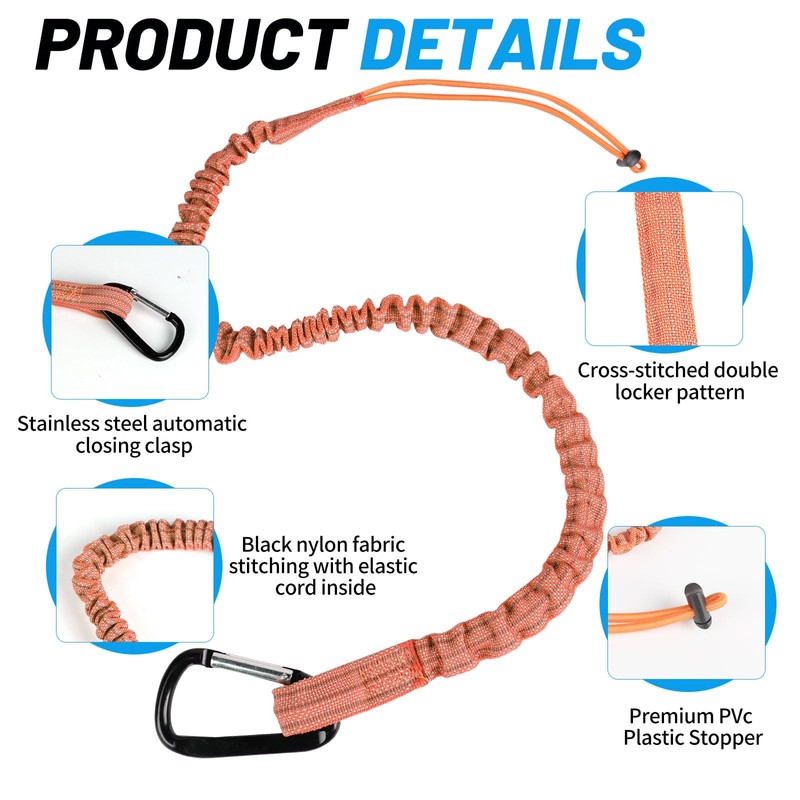 DBREAKS Pack of 3 Tool Fall Protection, Safety Lanyard with