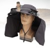 Men Sun Hat Solar Powered Rechargeable Fan UPF50 Wide Brim