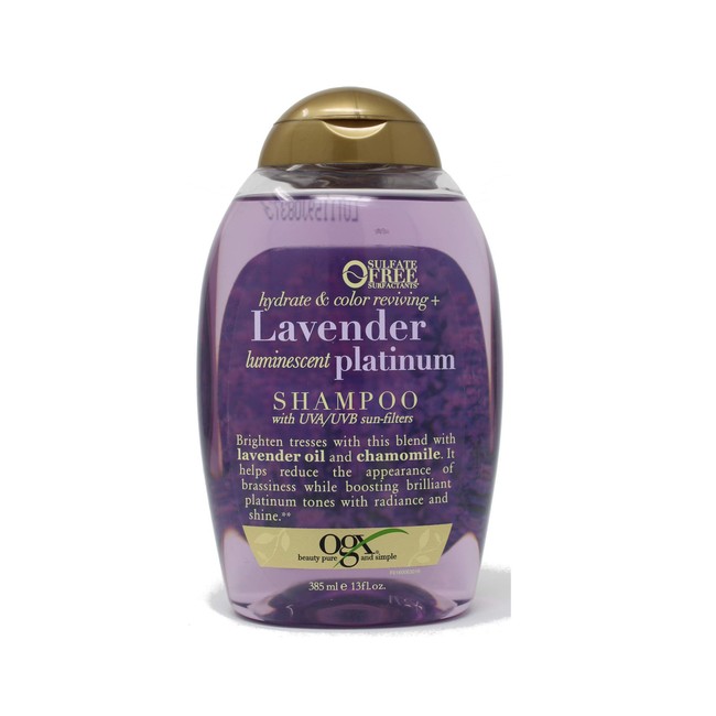 Ogx Shampoo Lavender Platinum Tone Reviving 13 Ounce (385ml) (6 Pack)