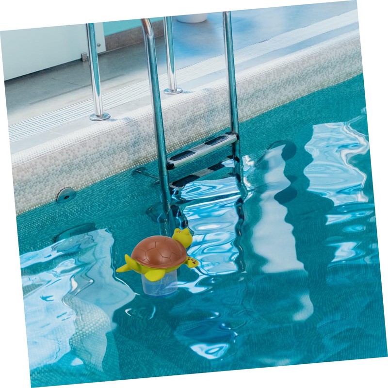 CAXUSD 1pc Cartoon Turtle Pool Dispenser Floater Accessory for Water