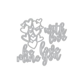 Hero Arts - Love & Hearts Fancy Dies from The Love Notes Collection