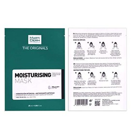 MartiDerm Moisturising Mask Mascarilla Facial Hidratante Intensiva - Proteoglicanos + Ácido Hialurónico + Polisacárido - Mejora la textura de la piel, reduce arrugas y líneas de expresión - 10 mascarillas de algodón